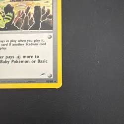 Broken Ground Gym 92/105 1st Ed Trainer Neo Destiny Rare 2002 English Pokemon - Image 5