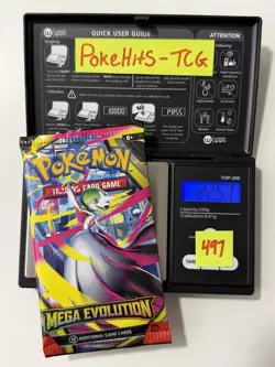(HEAVY)🔥 22.57g Pokemon TCG Mega Evolution Booster Pack Factory Sealed✅ - Image 1