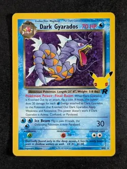 2021 Pokemon DARK GYARADOS #8/82 Celebrations Classic Coll Team Rocket ENG (B) - Image 1