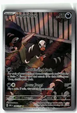 Houndour ⭐ 204/197 Holo Illustration Rare Obsidian Flames 2023 Pokemon NM - Image 1