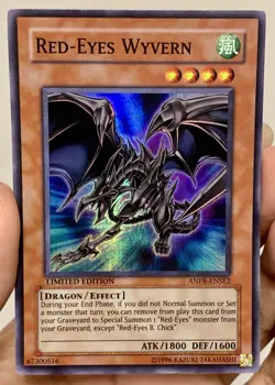 Yugioh 2009 Red Eyes Wyvern ANPR-ENSE2 Super Rare Limited Ed NM w/Tracking - Image 1