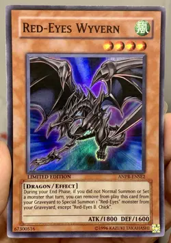 Yugioh 2009 Red Eyes Wyvern ANPR-ENSE2 Super Rare Limited Ed NM w/Tracking - Image 2
