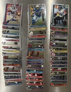 2025 Topps Chrome Football 50 Card Lot Set Builders Base Cards - Image 1