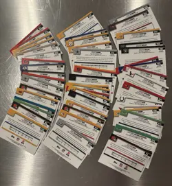 2025 Topps Chrome Football 50 Card Lot Set Builders Base Cards - Image 2