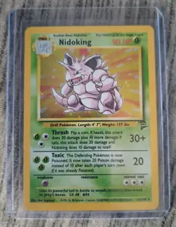 1999 Pokemon TCG Nidoking Base Set Stage 2 Reverse Holo Rare Card 11/130 - Image 1