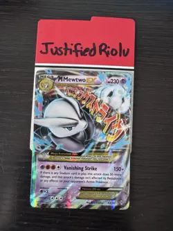 Pokemon TCG M Mewtwo EX Holo Rare Card 63/162 XY Breakthrough - Image 1