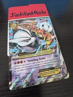 Pokemon TCG M Mewtwo EX Holo Rare Card 63/162 XY Breakthrough - Image 2