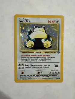 Pokemon Jungle Snorlax 11/64 Unlimited Holo Rare Card - Image 1