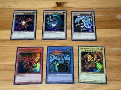 2020 Yu-Gi-Oh! TCG Set of Egyptian God Cards (Obelisk, Ra, Slifer) LC01-EN - Image 1