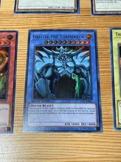2020 Yu-Gi-Oh! TCG Set of Egyptian God Cards (Obelisk, Ra, Slifer) LC01-EN - Image 3