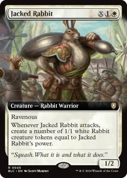 MTG Jacked Rabbit (Extended Art) 45 Commander: Bloomburrow Magic - Image 1