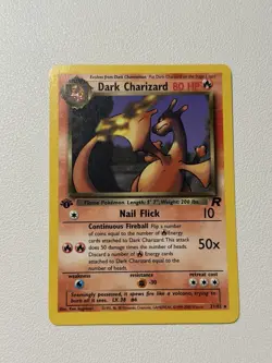 Pokemon Dark Charizard TCG 21/82 Non-Holo Rare 1st Edition LP - Image 1