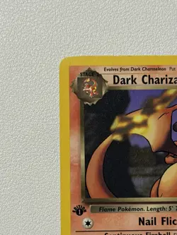 Pokemon Dark Charizard TCG 21/82 Non-Holo Rare 1st Edition LP - Image 2