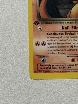 Pokemon Dark Charizard TCG 21/82 Non-Holo Rare 1st Edition LP - Image 5