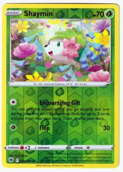 Shaymin Rare SWSH10: Astral Radiance 014/189 Pokemon TCG Reverse Holo VLP - Image 1