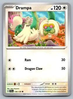 Pokemon TCG SV09: Journey Together Drampa 130/159 - Image 1