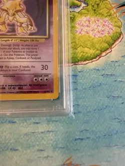 Pokemon Alakazam Base Set Holo Rare WoTC 1999 English PSA 4 #1/102 - Image 5