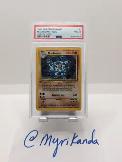 1999 Pokemon Machamp-Holo 1st Edition #8 PSA 4 - Image 1