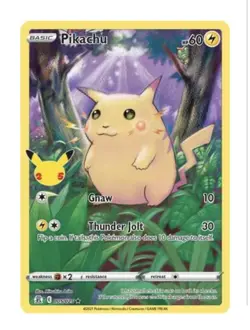 Pokemon TCG Pikachu Celebrations 005/025 Holo Rare 2021 - Pack Fresh - Image 1