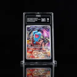 2025 POKEMON SVP EN-SV BLACK STAR PROMO #203 TEAM ROCKET'S WOBBUFFET TAG 9 - Image 1