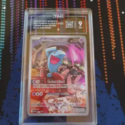 2025 POKEMON SVP EN-SV BLACK STAR PROMO #203 TEAM ROCKET'S WOBBUFFET TAG 9 - Image 3