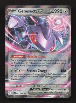 Genesect ex 067/086/086 Holo Double Rare SV: Black Bolt Pokemon Near Mint - Image 1