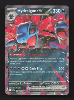 Hydreigon ex 067/086 Holo Double Rare SV: White Flare Pokemon Near Mint - Image 1