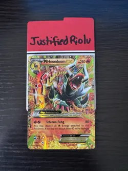 Pokemon TCG M Houndoom EX Ultra Rare Full Art 22/162 Breakthrough - Image 1