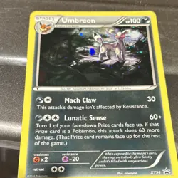 Pokemon TCG Umbreon XY96 Promo Holo Rare XY Set 100 HP Darkness 2016 - Image 1
