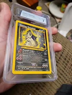 Shining Tyranitar 113/105 Pokemon TCG 1999 Neo Destiny English Grade 7 Excellent - Image 5