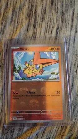 Pokemon TCG Victini Black Bolt Rare 012/086 Master Ball Patterned Reverse Holo - Image 1