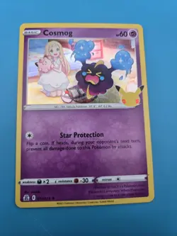 Pokemon Cosmog 013/025 – McDonald’s 25th Anniversary Promo Pikachu Stamp LP - Image 1