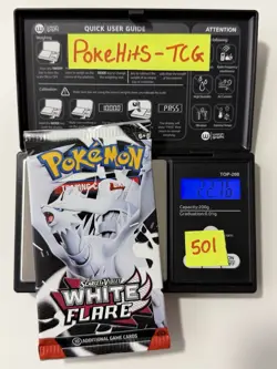 (HEAVY)🔥 22.76g Pokemon TCG White Flare Booster Pack Factory Sealed✅ - Image 1
