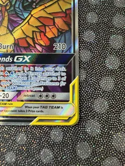 2019 Pokemon Moltres Zapdos Articuno GX SM210 Stained Glass Promo Hidden Fates - Image 5