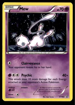 ✅Pokemon Mew XY192 X & Y Cosmos Holo Ultra Rare Black Star Promo ✅ SWIRL ✅ 2CI ✅ - Image 1