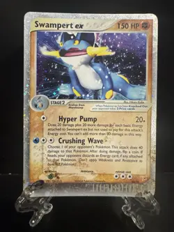 Pokemon TCG Swampert ex 95/95 EX Team Magma vs. Team Aqua World Champion 2004 - Image 3