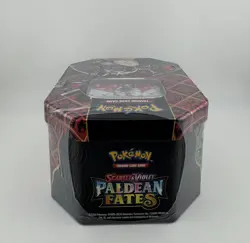 NEW Pokemon Scarlet & Violet Paldean Fates Charizard EX Tin - 4 Pack - SEALED - Image 4