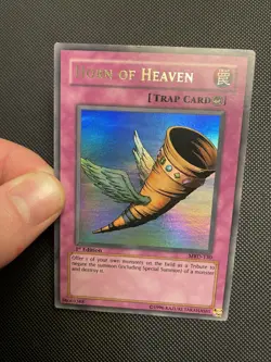 YuGiOh Horn Of Heaven Ultra Rare MRD-130 1st Edition NA English Vintage - Image 1