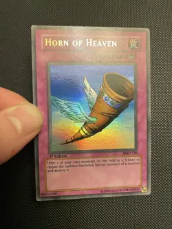 YuGiOh Horn Of Heaven Ultra Rare MRD-130 1st Edition NA English Vintage - Image 2