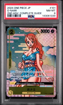 2024 ONE PIECE JAPANESE PROMOS #101 O-NAMI PSA 8 - Image 1