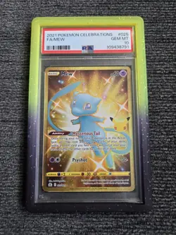 2021 Pokemon Celebrations Mew 025/025 Full Art Secret Rare PSA 10! - Image 1