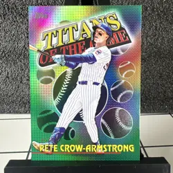 2026 Topps Series 1 Titans Of The Game Pete Crow-Armstrong #TOG-13 Green 99/99 - Image 1