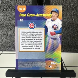 2026 Topps Series 1 Titans Of The Game Pete Crow-Armstrong #TOG-13 Green 99/99 - Image 2