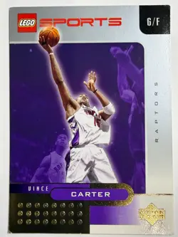 2002-03 Upper Deck Lego Sports Gold Foil Vince Carter #7 HOF (A12) - Image 1