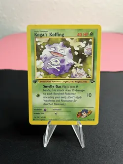 1st Edition Koga's Koffing 48/132 & 79/132 Pokemon Gym Challenge Trading Cards - Image 3