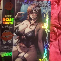 Mei Terumi NARUTO BORUTO SEXY ROSE Goddess Anime Holo Waifu Girl Card - Image 2