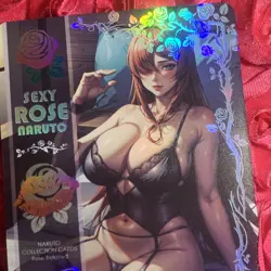 Mei Terumi NARUTO BORUTO SEXY ROSE Goddess Anime Holo Waifu Girl Card - Image 5