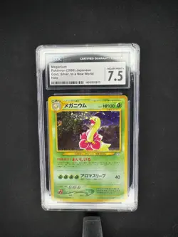 1999 Pokemon Meganium Card Neo Genesis Holo Japanese No.154 CGC 7.5 - Image 1