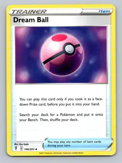 2021 Pokemon Card Evolving Skies Dream Ball 146/203 - Image 1