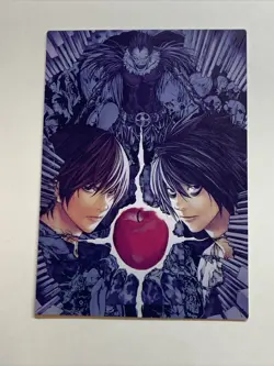 Death Note L & Light Yagami Enlightenment Goddess Story Card Holo Anime Doujin - Image 2